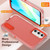 Samsung Galaxy A16 5G Rugged PC Hybrid Silicone Phone Case with Holder - Transparent+Orange