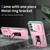 Samsung Galaxy A16 5G Sliding Camshield Holder Phone Case - Pink + Grey Green