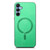 Samsung Galaxy A16 5G Solid Color Retro Magsafe PU Back Cover Phone Case - Green