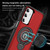Samsung Galaxy A16 5G TPU Hybrid PC Magnetic Holder Phone Case - Red Samsung Galaxy A16 5G TPU Hybrid PC Magnetic Holder Phone Case - Red