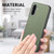 Samsung Galaxy A16 5G Twill Fabric Leather Skin Back Phone Case - Green