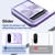 Samsung Galaxy A26 5G Clear Acrylic + PC + TPU Lens Sliding Cover Full Coverage Phone Case - Purple Samsung Galaxy A26 5G Clear Acrylic + PC + TPU Lens Sliding Cover Full Coverage Phone Case - Purple