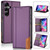 Samsung Galaxy A26 5G N.BEKUS P3 RFID Stitching Magnetic Flip Leather Phone Case - Purple