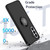 Samsung Galaxy A26 5G Q Shadow 1 Series TPU + PC Phone Case with Ring - Black+Black Samsung Galaxy A26 5G Q Shadow 1 Series TPU + PC Phone Case with Ring - Black+Black