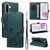 Samsung Galaxy A36 5G / A56 5G Adorable Cat Embossed Pattern Flip Leather Phone Case - Dark Green
