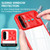 Samsung Galaxy A36 5G / A56 5G Clear Acrylic + PC + TPU Lens Sliding Cover Full Coverage Phone Case - The Chinese Red