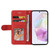 Samsung Galaxy A36 5G / A56 5G Dual-color Splicing Flip Leather Phone Case - Red