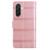 Samsung Galaxy A36 5G / A56 5G Embossed Checkered Leather Phone Case - Pink