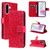 Samsung Galaxy A36 5G / A56 5G Embossed Sunflower Pattern Flip Leather Phone Case - Red