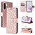 Samsung Galaxy A36 5G / A56 5G Embossed Sunflower Pattern Flip Leather Phone Case - Rose Gold
