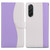 Samsung Galaxy A36 5G / A56 5G Embossed Two-Color Leather Phone Case - Purple White