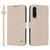 Samsung Galaxy A36 5G / A56 5G Metal Bow Leather Phone Case with Hand Strap - Apricot
