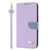 Samsung Galaxy A36 5G / A56 5G Metal Bow Leather Phone Case with Hand Strap - Purple