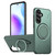 Samsung Galaxy A36 5G / A56 5G Metal Rotation Holder MagSafe TPU Hybrid PC Phone Case - Grey Green