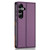 Samsung Galaxy A36 5G / A56 5G N.BEKUS P3 RFID Stitching Magnetic Flip Leather Phone Case - Purple
