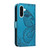 Samsung Galaxy A36 5G / A56 5G Swallowtail Butterfly Embossed Leather Phone Case - Blue