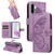 Samsung Galaxy A36 5G / A56 5G Swallowtail Butterfly Embossed Leather Phone Case - Purple