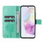 Samsung Galaxy A36 5G / A56 5G Tree & Cat Embossed Pattern Flip Leather Phone Case - Green