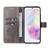 Samsung Galaxy A36 5G / A56 5G Tree & Cat Embossed Pattern Flip Leather Phone Case - Grey