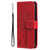 Samsung Galaxy A36 5G / A56 5G Tree & Cat Embossed Pattern Flip Leather Phone Case - Red