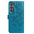 Samsung Galaxy A36 5G Butterfly Flutter Pattern Embossed Leather Phone Case - Blue