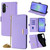 Samsung Galaxy A36 5G Crossbody Chain Leather Phone Case - Purple