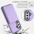 Samsung Galaxy A36 5G Crossbody Dual-buckle Wallet RFID Back Leather Phone Case - Light Purple Samsung Galaxy A36 5G Crossbody Dual-buckle Wallet RFID Back Leather Phone Case - Light Purple