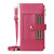 Samsung Galaxy A36 5G Crossbody Strap RFID Blocking Zipper Wallet Leather Phone Case - Red Samsung Galaxy A36 5G Crossbody Strap RFID Blocking Zipper Wallet Leather Phone Case - Red