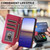 Samsung Galaxy A36 5G Crossbody Strap RFID Blocking Zipper Wallet Leather Phone Case - Red Samsung Galaxy A36 5G Crossbody Strap RFID Blocking Zipper Wallet Leather Phone Case - Red