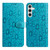 Samsung Galaxy A36 5G Daisy Embossed Leather Phone Case - Blue