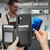 Samsung Galaxy A36 5G JEEHOOD J09 Buckle Card Bag MagSafe Magnetic Style RFID Leather Phone Case - Black