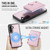 Samsung Galaxy A36 5G JEEHOOD J09 Buckle Card Bag MagSafe Magnetic Style RFID Leather Phone Case - Pink