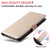 Samsung Galaxy A36 5G Litchi Texture RFID Blocking 3-Card Wallet Leather Phone Case - Beige
