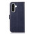 Samsung Galaxy A36 5G Magnetic Crazy Horse Texture Genuine Leather RFID Phone Case - Blue Samsung Galaxy A36 5G Magnetic Crazy Horse Texture Genuine Leather RFID Phone Case - Blue