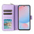 Samsung Galaxy A36 5G Nine-card Slots Zipper Wallet Bag Leather Phone Case - Purple