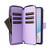 Samsung Galaxy A36 5G Nine-card Slots Zipper Wallet Bag Leather Phone Case - Purple