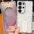 Samsung Galaxy A36 5G Rhinestone Glitter TPU 4-corners Anti-fall Phone Case with Holder - Light Pink