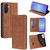 Samsung Galaxy A36 5G Skin Feel Magnetic Leather Phone Case - Light Brown