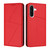 Samsung Galaxy A36 5G Strong Magnetic Frosted Flip Leather Phone Case - Red Samsung Galaxy A36 5G Strong Magnetic Frosted Flip Leather Phone Case - Red