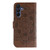 Samsung Galaxy A36 5G Sun Mandala Embossing Pattern Phone Leather Case - Brown