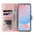 Samsung Galaxy A56 5G 3-Card Slots Multifunctional Leather Phone Case - Rose Gold