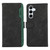 Samsung Galaxy A56 5G ABEEL Color Block Magnetic RFID Leather Phone Case - Black-Green Samsung Galaxy A56 5G ABEEL Color Block Magnetic RFID Leather Phone Case - Black-Green