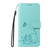 Samsung Galaxy A56 5G Adorable Cat Embossed Pattern Flip Leather Phone Case - Green