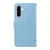 Samsung Galaxy A56 5G Adorable Cat Embossed Pattern Flip Leather Phone Case - Sky Blue