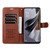 Samsung Galaxy A56 5G AZNS Sheepskin Texture Flip Leather Phone Case - Brown