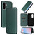 Samsung Galaxy A56 5G Carbon Fiber Texture Flip Leather Phone Case - Green Samsung Galaxy A56 5G Carbon Fiber Texture Flip Leather Phone Case - Green