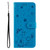Samsung Galaxy A56 5G Cat and Bee Embossed Flip Leather Phone Case - Blue