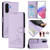 Samsung Galaxy A56 5G Cat Rat Embossed Pattern RFID Leather Phone Case with Lanyard - Purple Samsung Galaxy A56 5G Cat Rat Embossed Pattern RFID Leather Phone Case with Lanyard - Purple