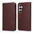Samsung Galaxy A56 5G Classic Calf Texture Flip Leather Phone Case - Brown Samsung Galaxy A56 5G Classic Calf Texture Flip Leather Phone Case - Brown