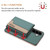 Samsung Galaxy A56 5G Colour Matching Horizontal Magnetic Card Bag RFID MagSafe Phone Case - Green